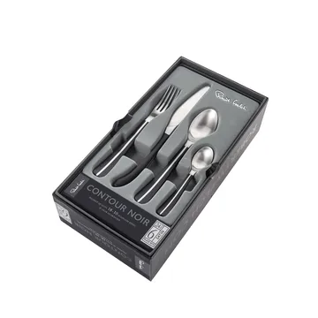 Contour bestickset 24 delar - Svart - Robert Welch