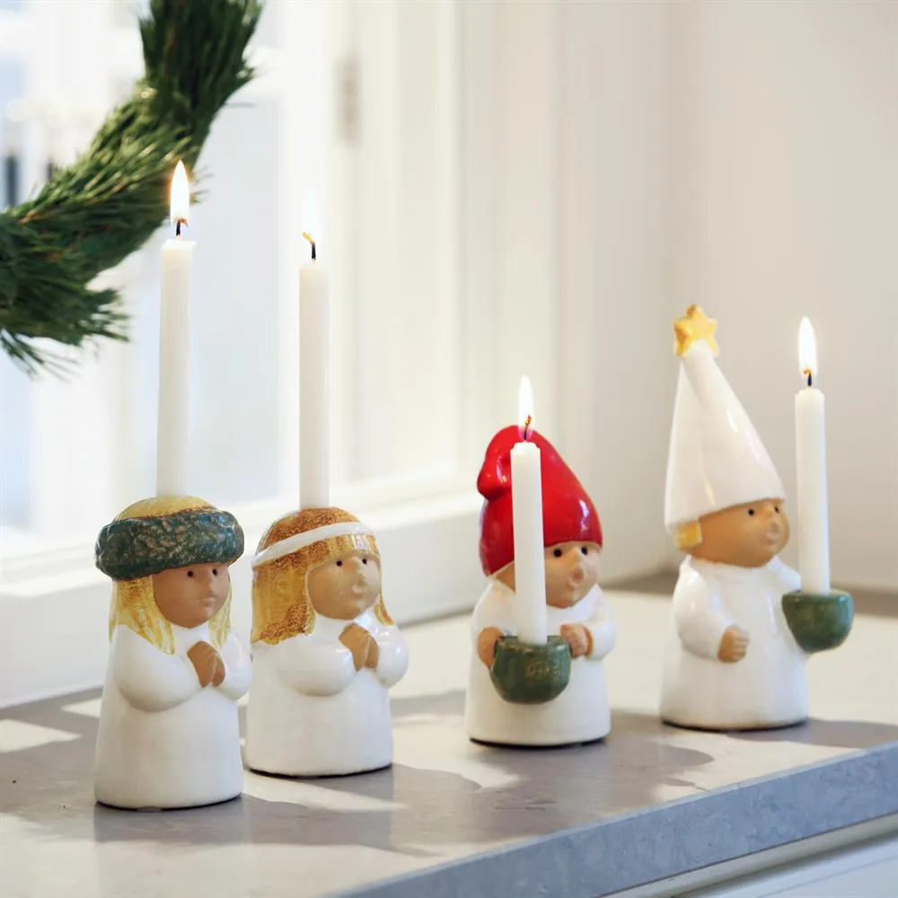 Adventsbarn Stjärngosse, vit Rörstrand