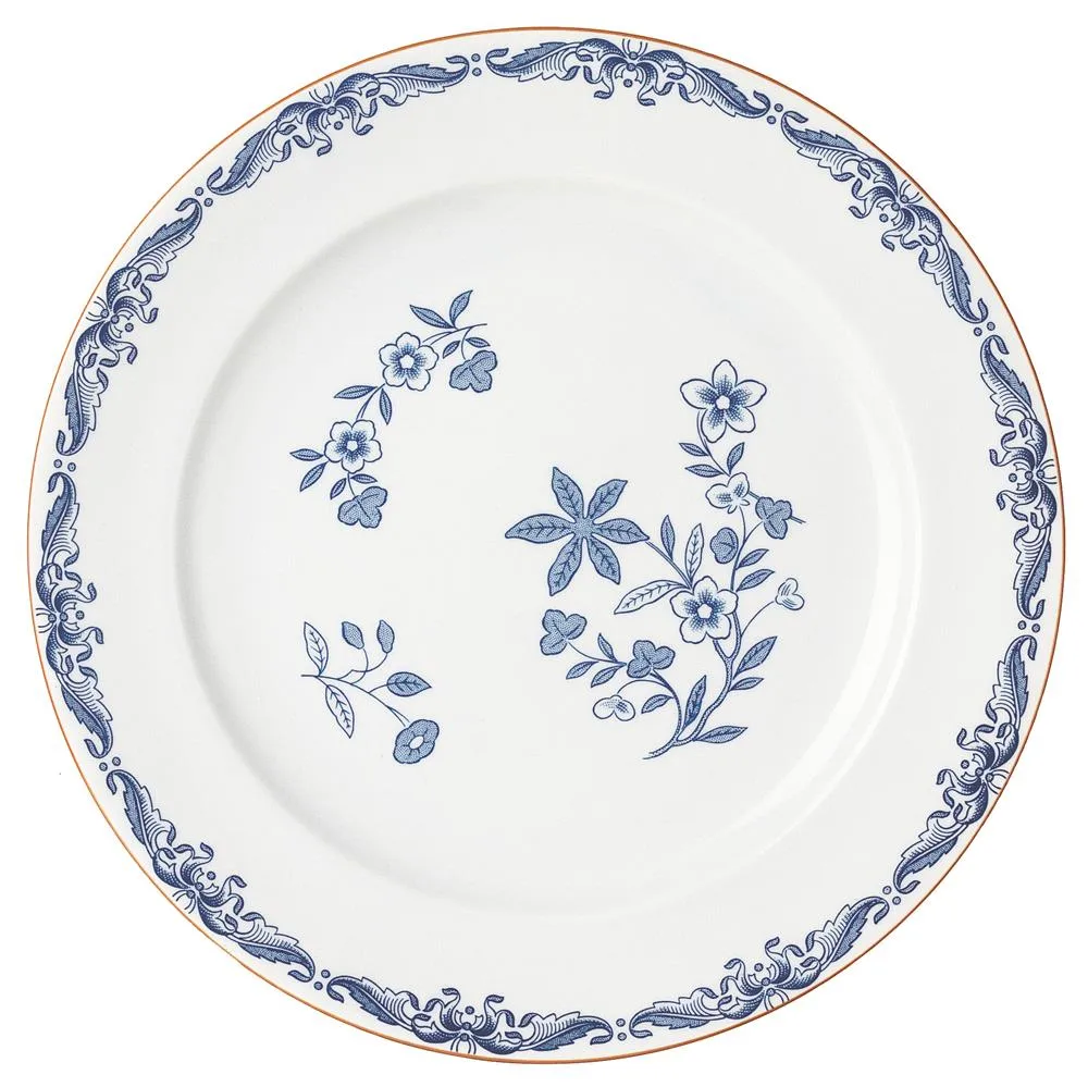 Ostindia tallrik flat, Blå, 27 cm Rörstrand