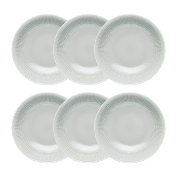 Swedish Grace djup tallrik 19 cm 6-pack Dimma(grå) - Rörstrand