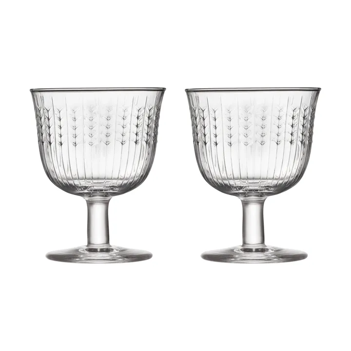 Swedish Grace dricksglas på fot 25 cl 2-pack - Klar - Rörstrand