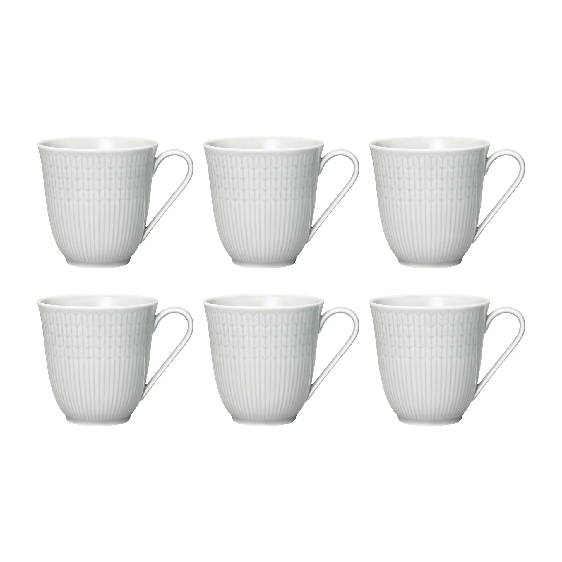 Swedish Grace mugg liten 6-pack Dimma (grå) Rörstrand