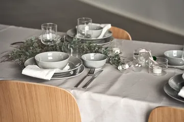 Swedish Grace tallrik 27 cm 6-pack Dimma (grå) - Rörstrand
