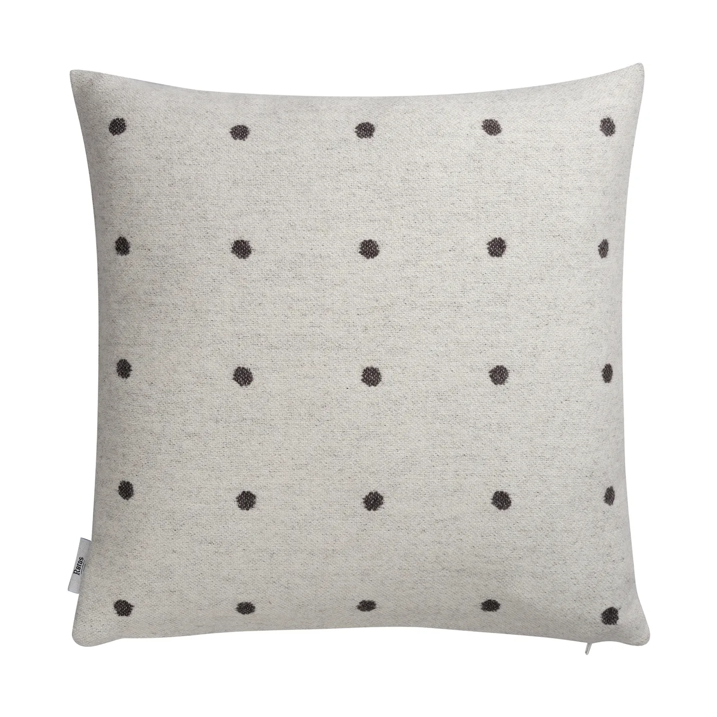 Pastille kudde 50x50 cm, Black and white Røros Tweed