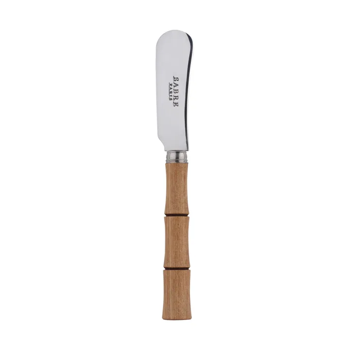 Bamboo shape smörkniv 14 cm - Light wood laminated - SABRE Paris