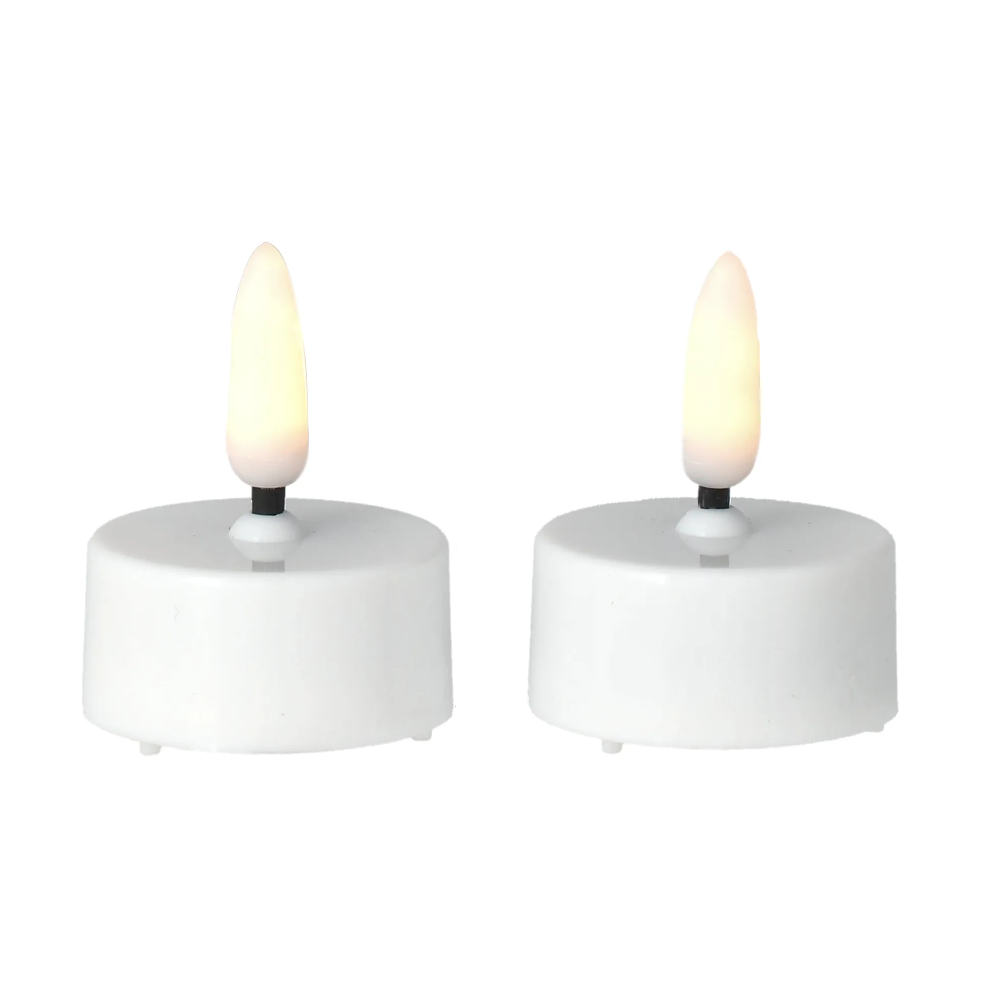 Bright värmeljus LED Ø3,8 cm 2-pack, White Scandi Essentials