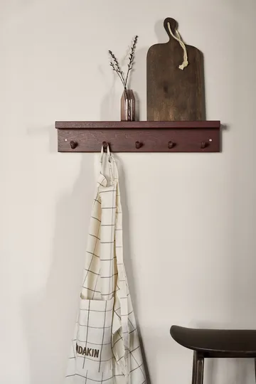 Alley knopplist med hylla - Burgundy - Scandi Living