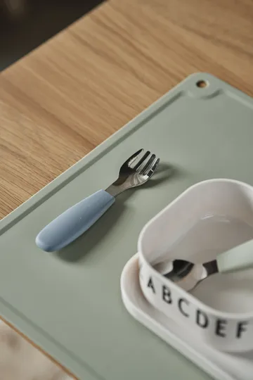 Dine bestickset silikon 3 delar - Green-blue - Scandi Living