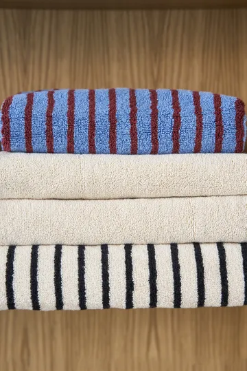 Drift badhandduk 100x150 cm - Vit-svart - Scandi Living