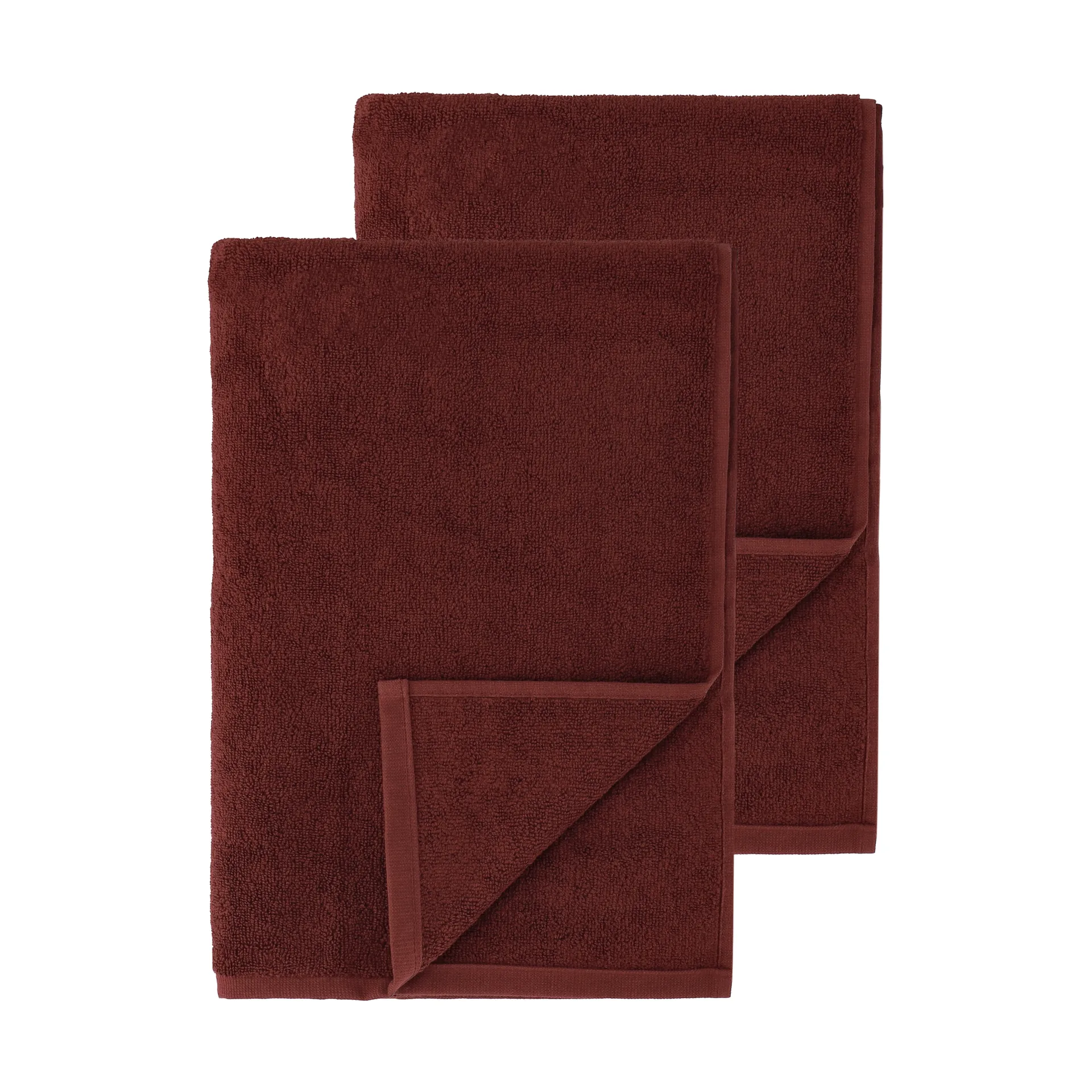 Drift badhanddukar 100x150 cm 2-pack - Röd Scandi Living