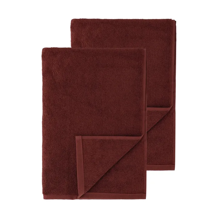 Drift badhanddukar 100x150 cm 2-pack - Röd - Scandi Living