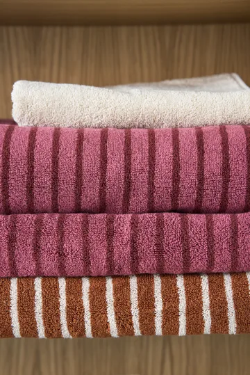 Drift badhanddukar 100x150 cm 2-pack - Rosa-röd - Scandi Living