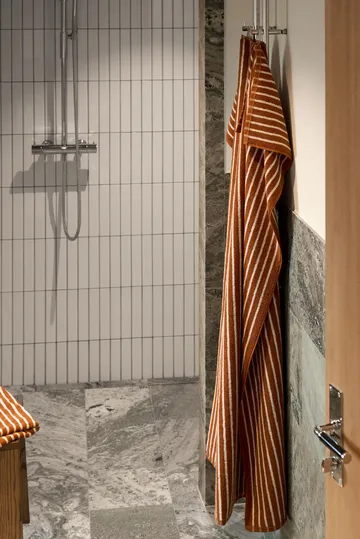 Drift handduksset 4 delar - Brun-vit - Scandi Living