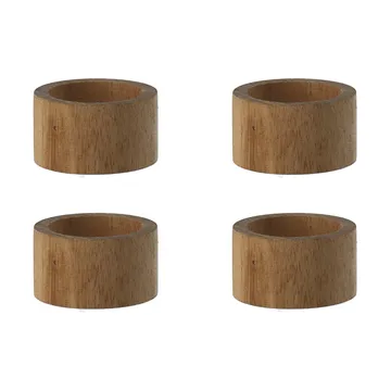 Hollow servettring Ø5 cm 4-pack - Akacia - Scandi Living