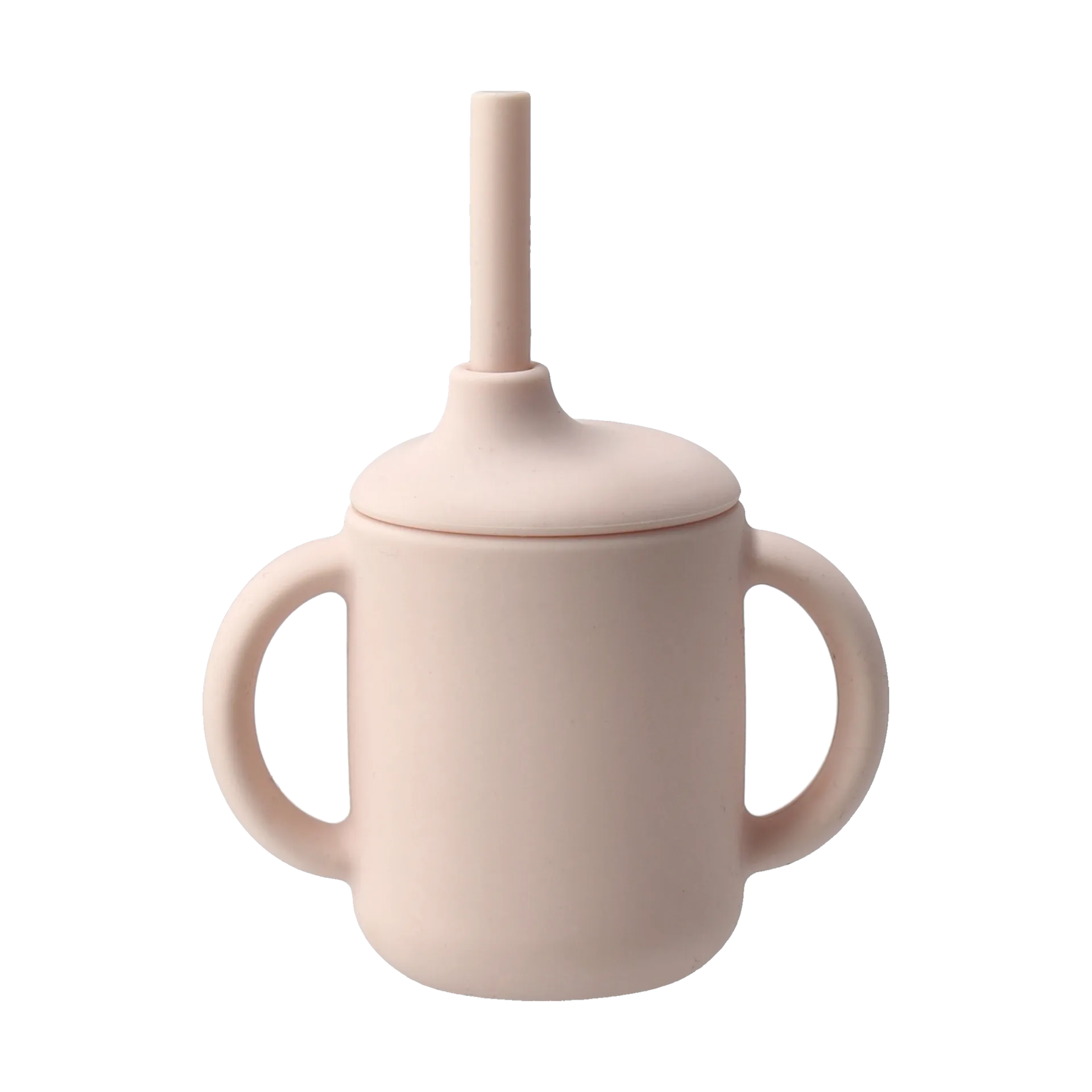 Idun mugg med sugrör silikon 120 ml, Blush Scandi Living