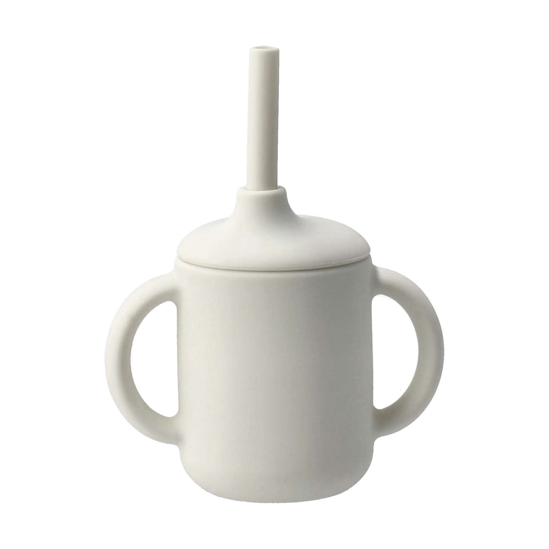 Idun mugg med sugrör silikon 120 ml, Vanilla Scandi Living