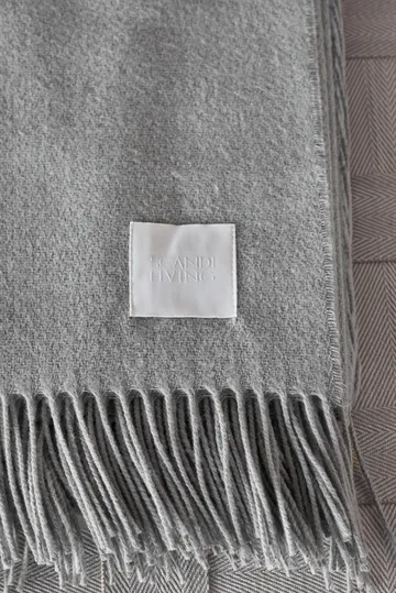 Loom bomullspläd 125x170 cm - Fog - Scandi Living