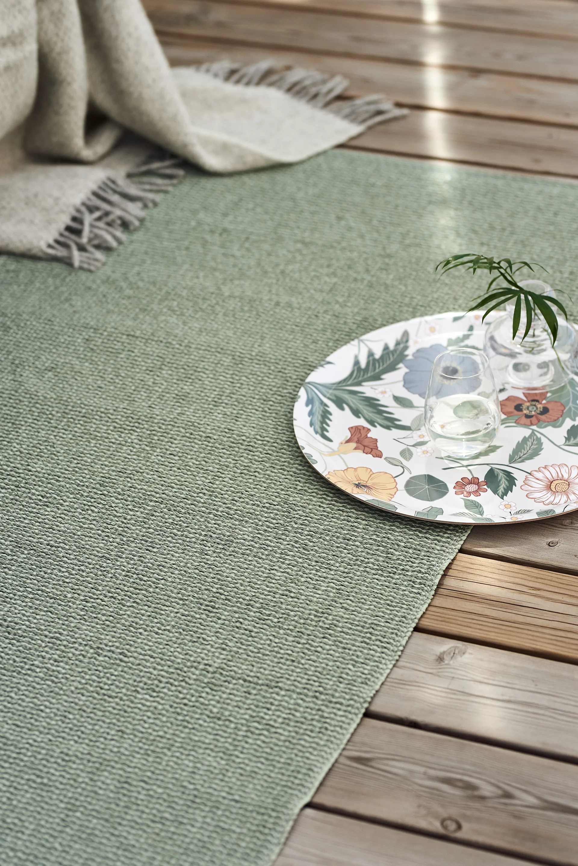 Mellow plastmatta grön, 70x250cm Scandi Living