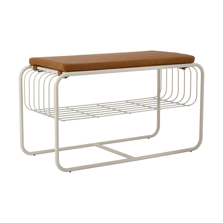 Nod bänk/skohylla 80x36x42 cm - Beige - Scandi Living