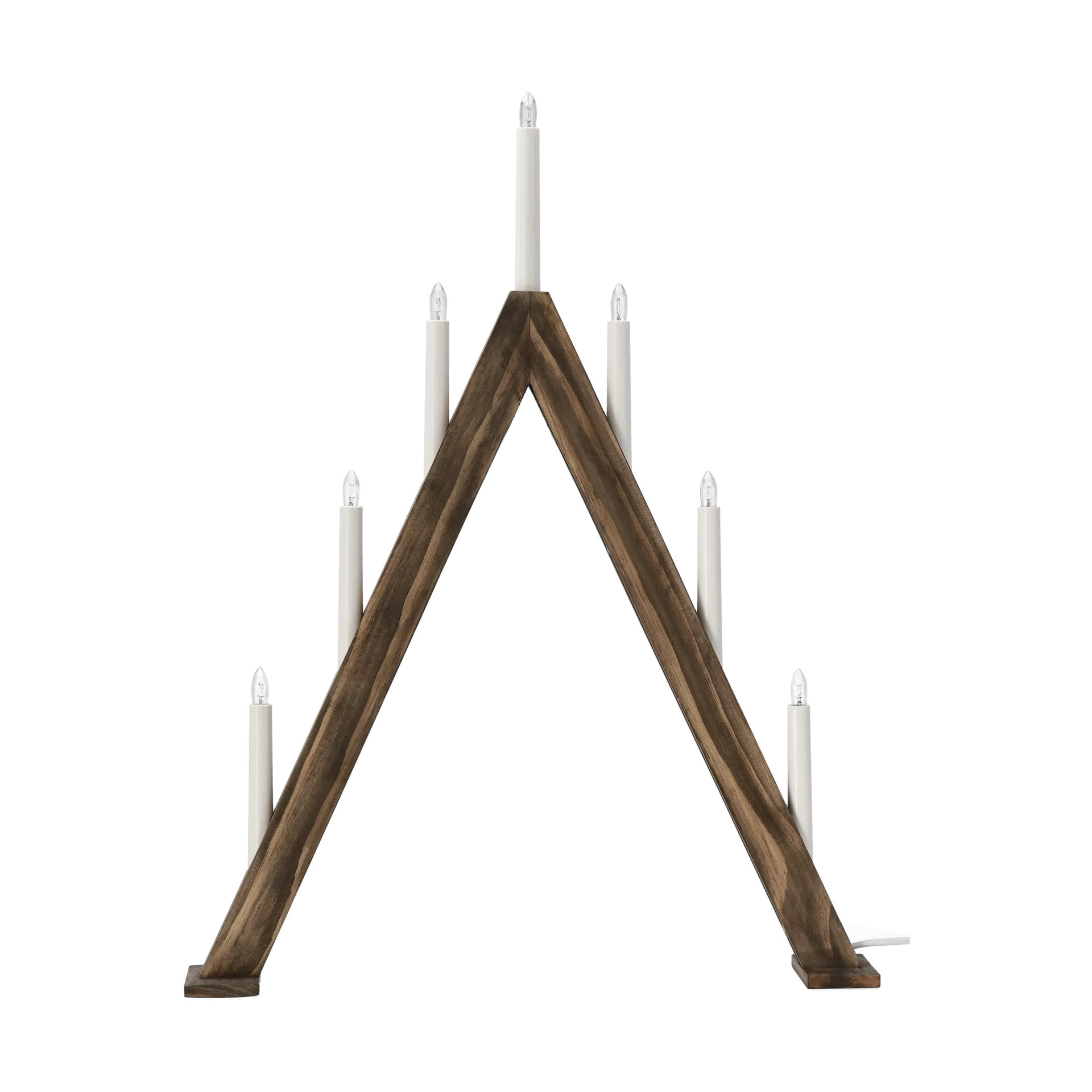 Nord adventsljusstake 60 cm, Mörkbetsad Scandi Living