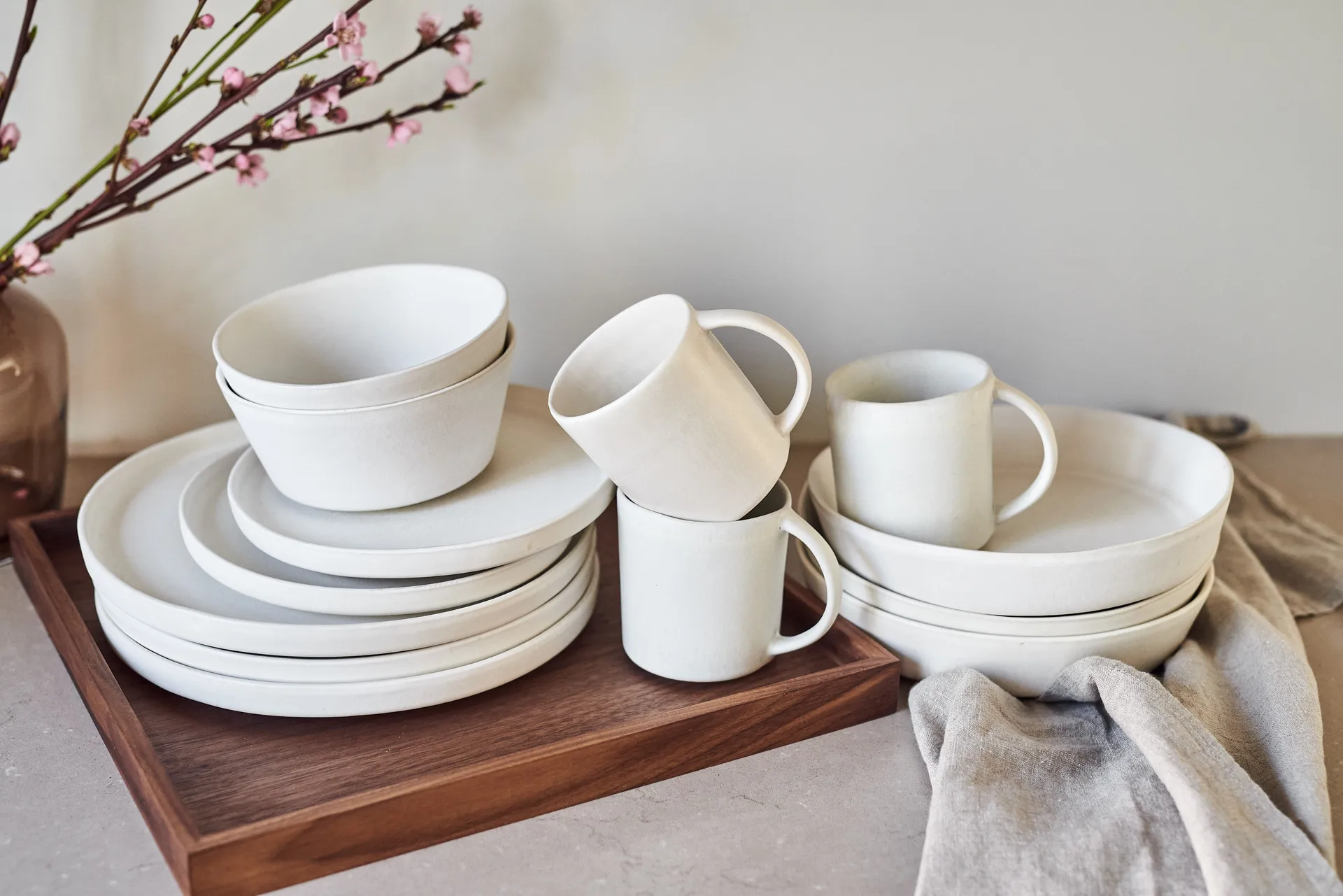 Sandsbro mugg offwhite, 30 cl, 8-pack Scandi Living