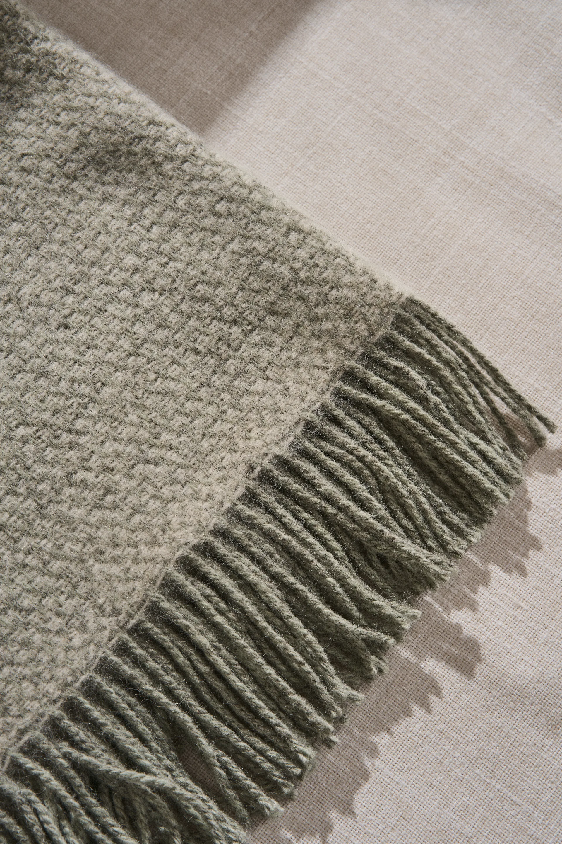 Sandstone ullpläd 130x180 cm, Sage Melange Scandi Living