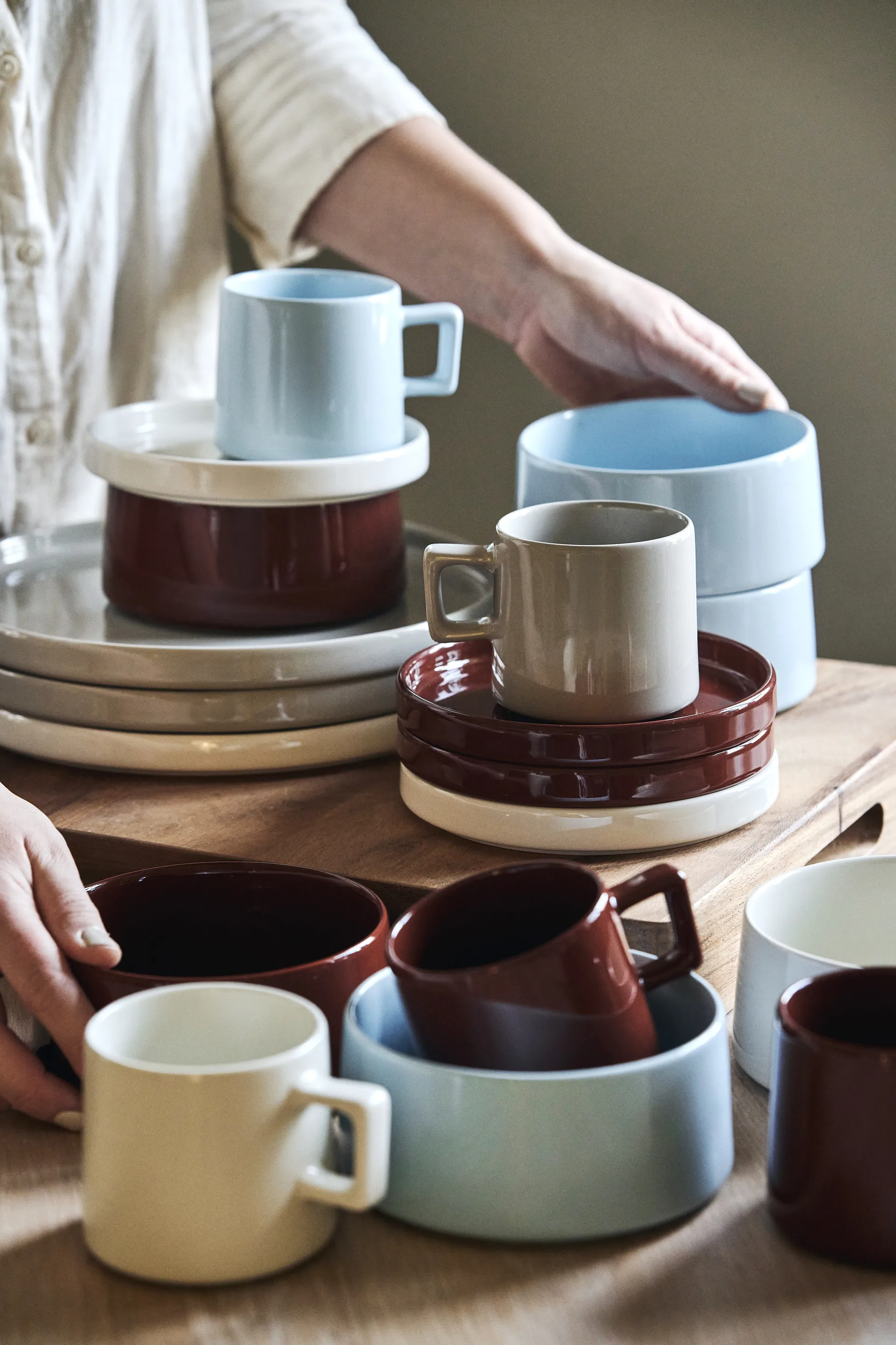 Taper assiett 14 cm, Röd Scandi Living