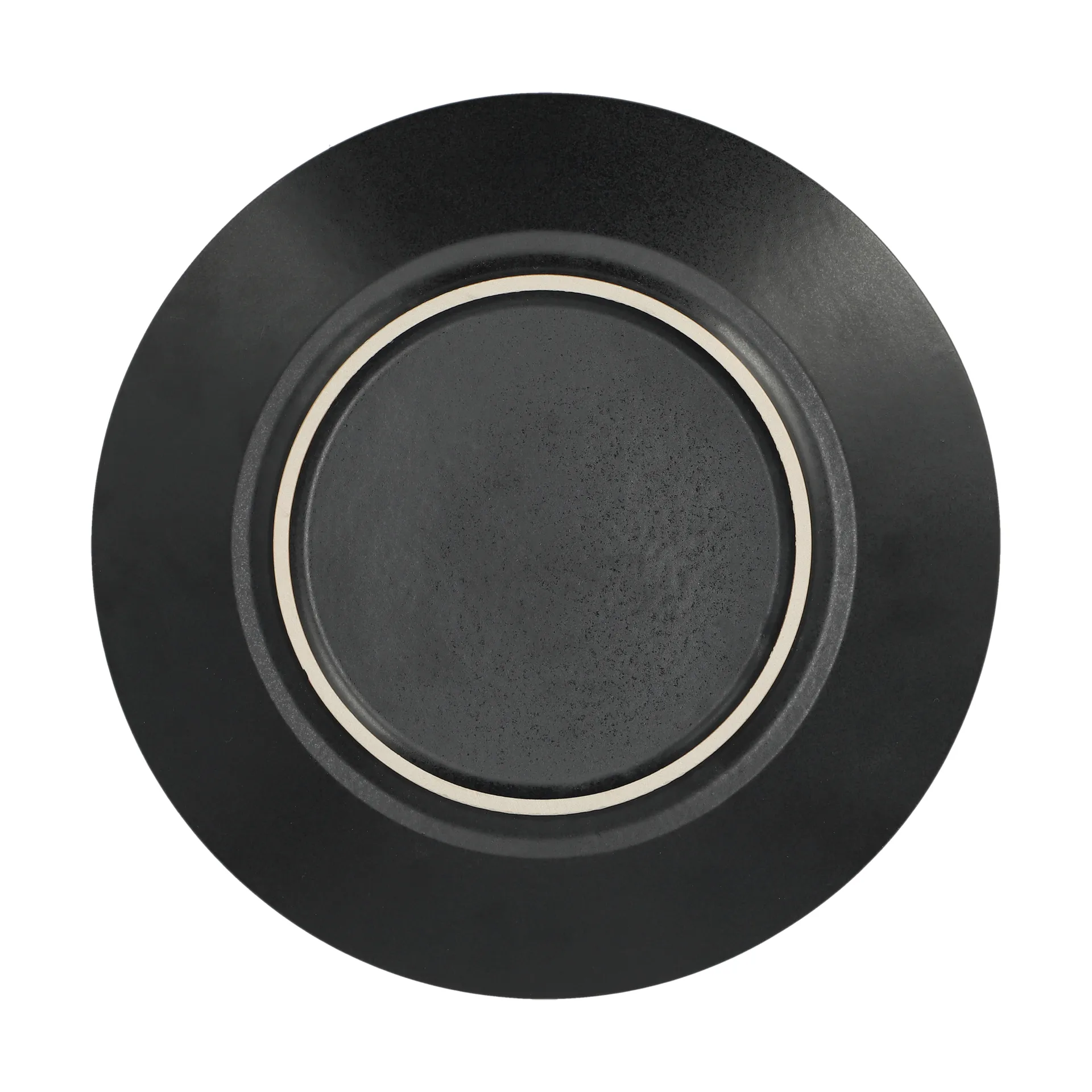 Terra mattallrik, Svart stengods, Ø26,5 cm Scandi Living