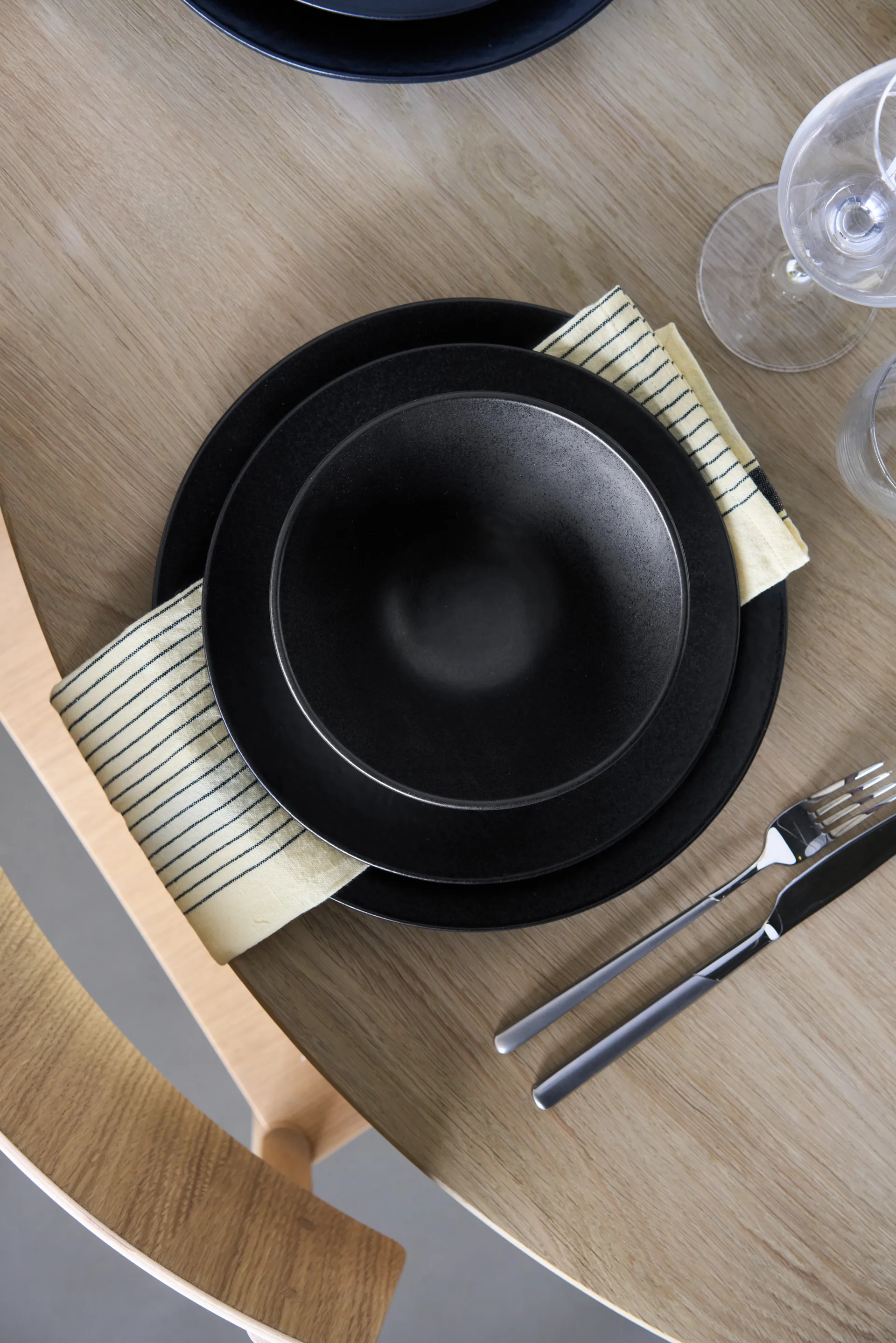 Terra soppskål, Svart stengods, Ø16 cm Scandi Living