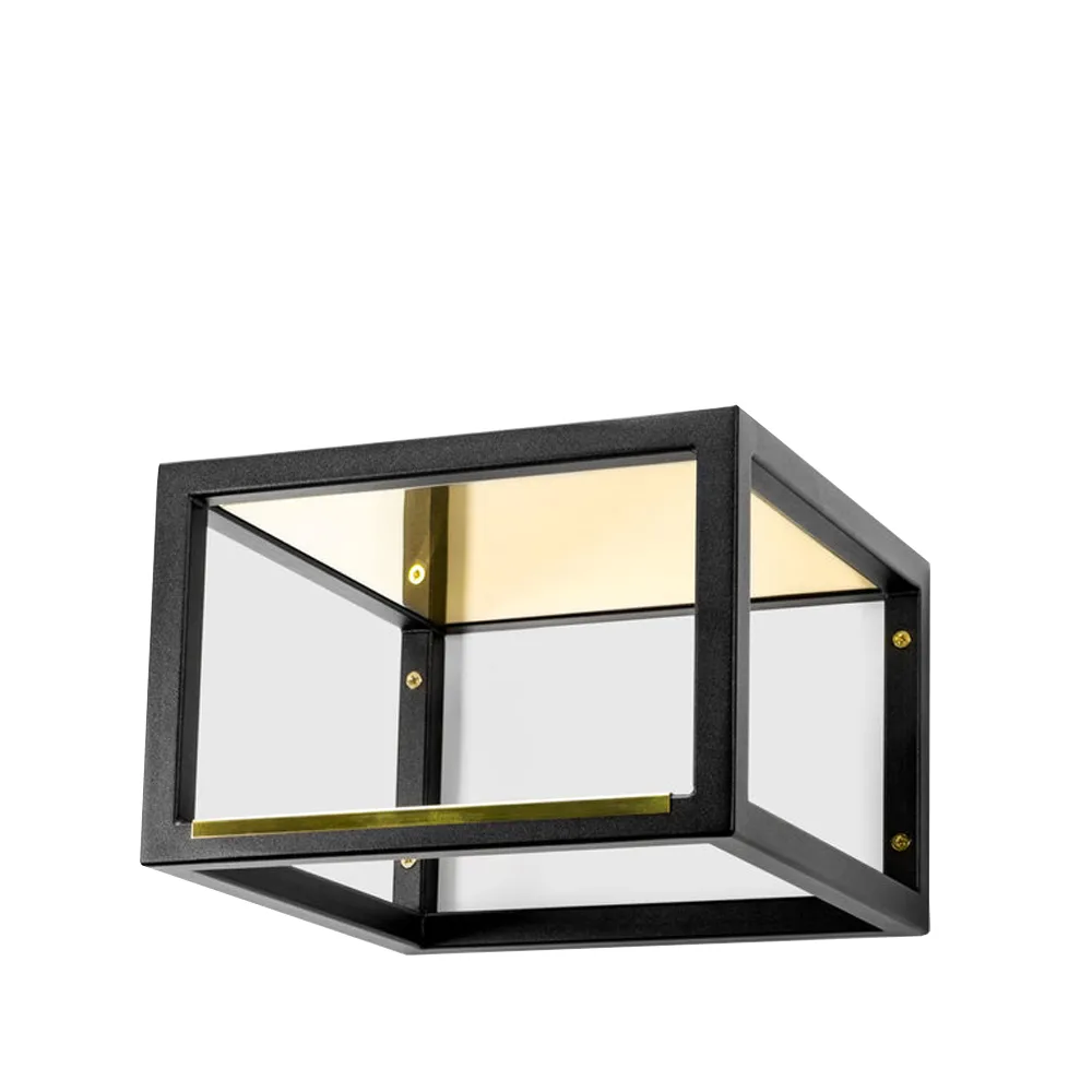 Scherlin hallhylla 11 Mini, svart/mässing Scherlin