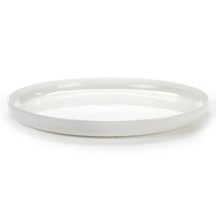Base serveringsfat med hög kant vit - 32 cm - Serax