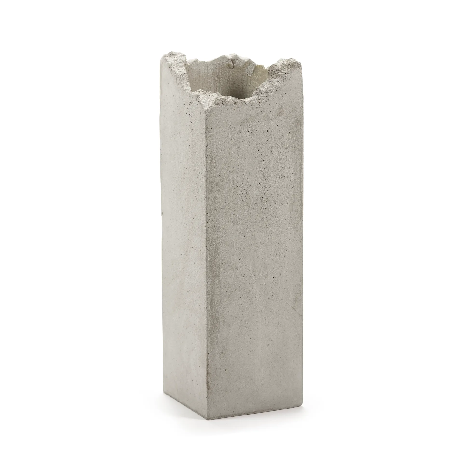 Broquaine vas L 38 cm, Grey Serax