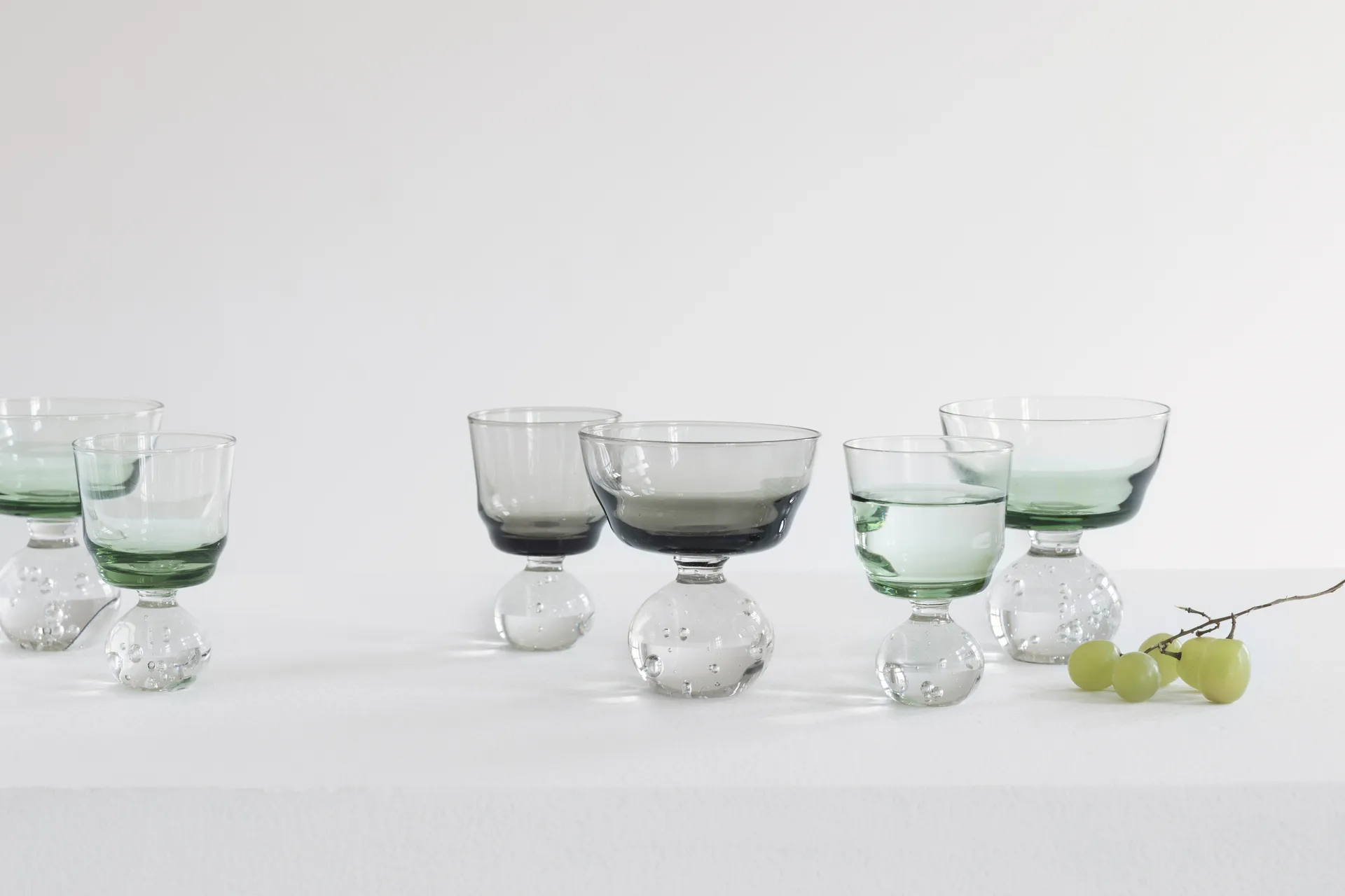 Eternal snow stem glas M Ø9,2 cm, Green Serax