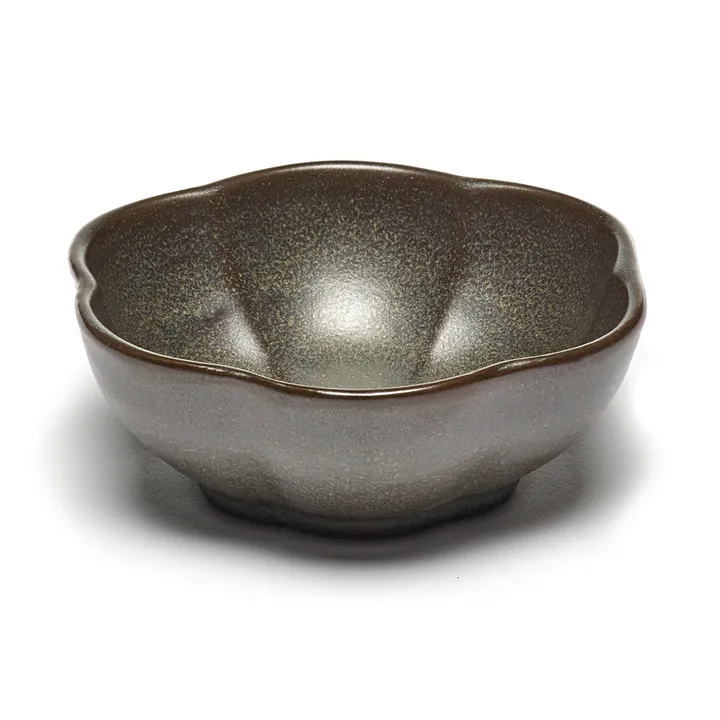 Inku räfflad skål M Ø11 cm - Green - Serax