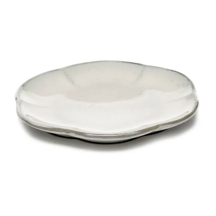 Inku räfflad tallrik M Ø13,9 cm - White - Serax