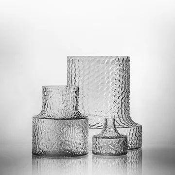Kolonn vas struktur - 20 cm - Skrufs Glasbruk