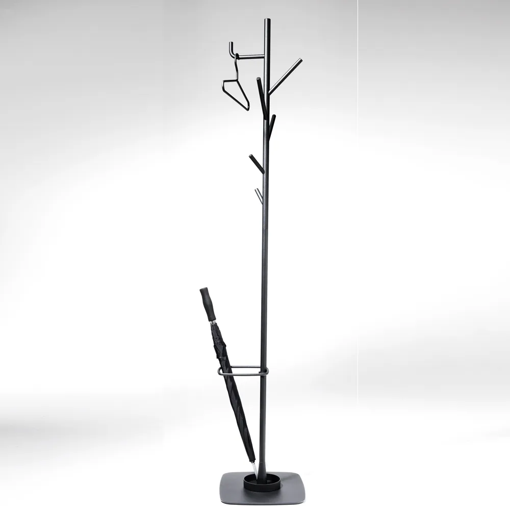 Alfred klädhängare med paraplyhållare, vit SMD Design