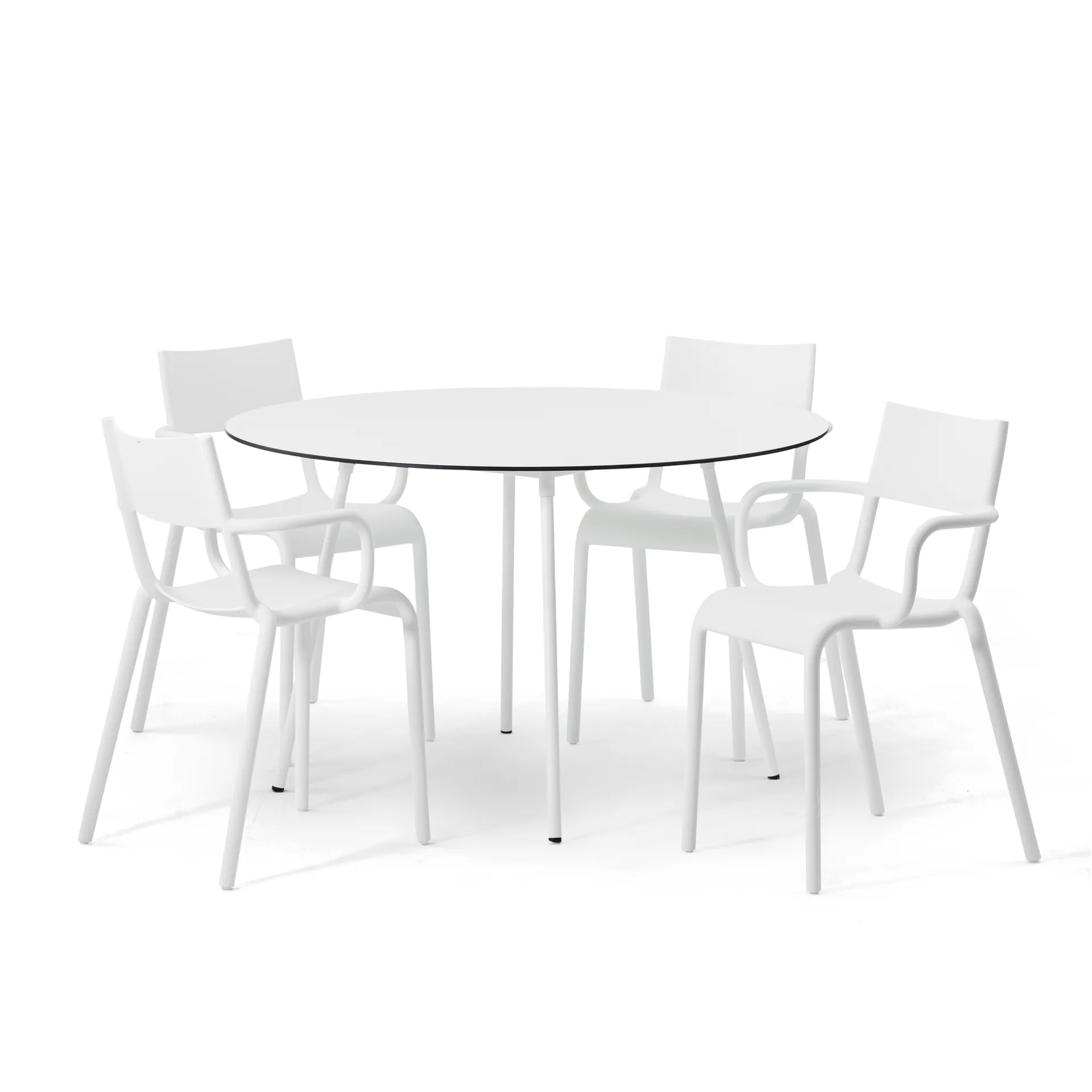 Ella matbord runt, vit SMD Design