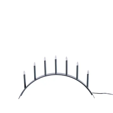 Spica Bow 7 adventsljusstake - Grå - SMD Design