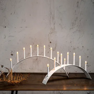 Spica Bow 9 adventsljusstake - Grå - SMD Design