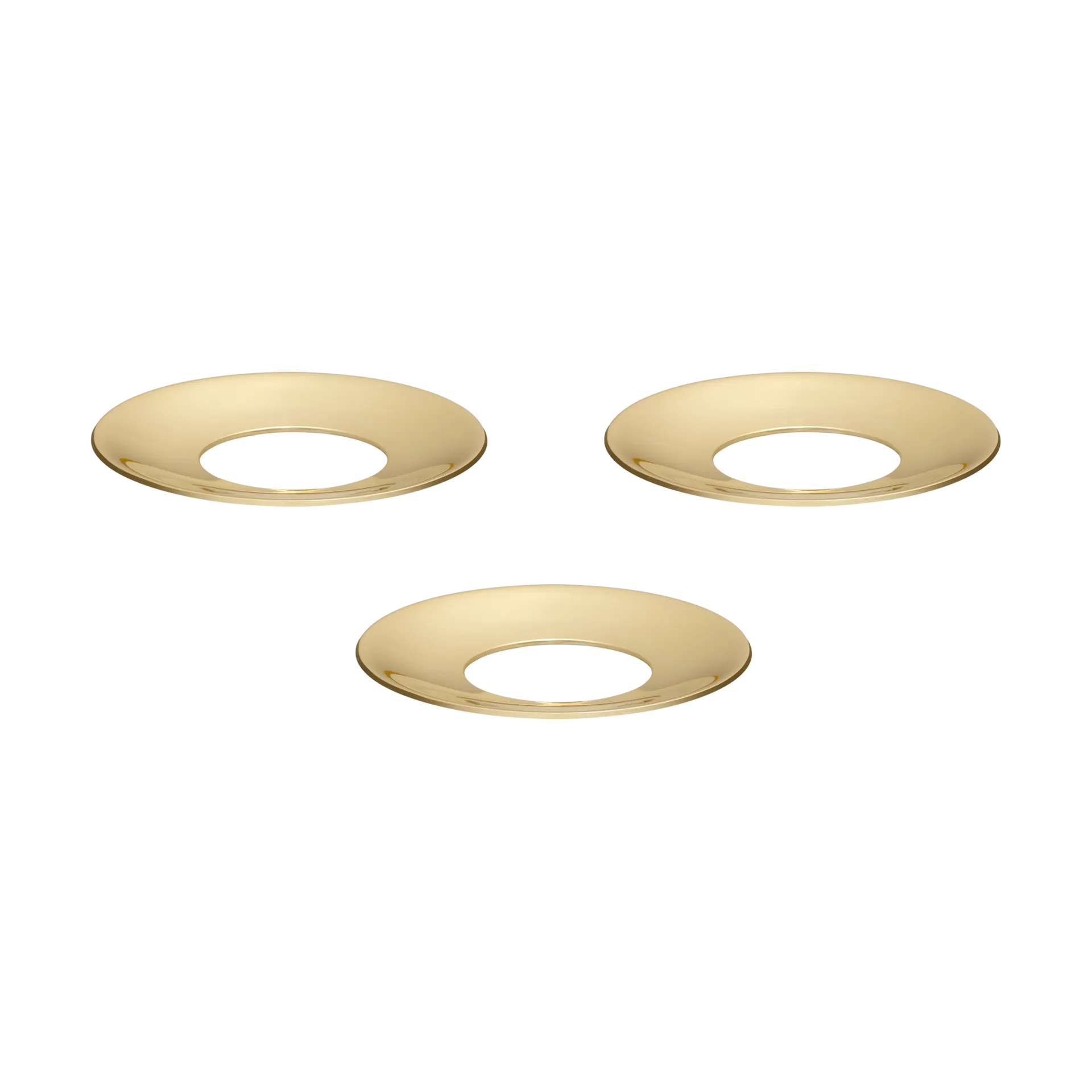 STOFF Nagel ljusmanschett 3-pack, Solid mässing STOFF Nagel