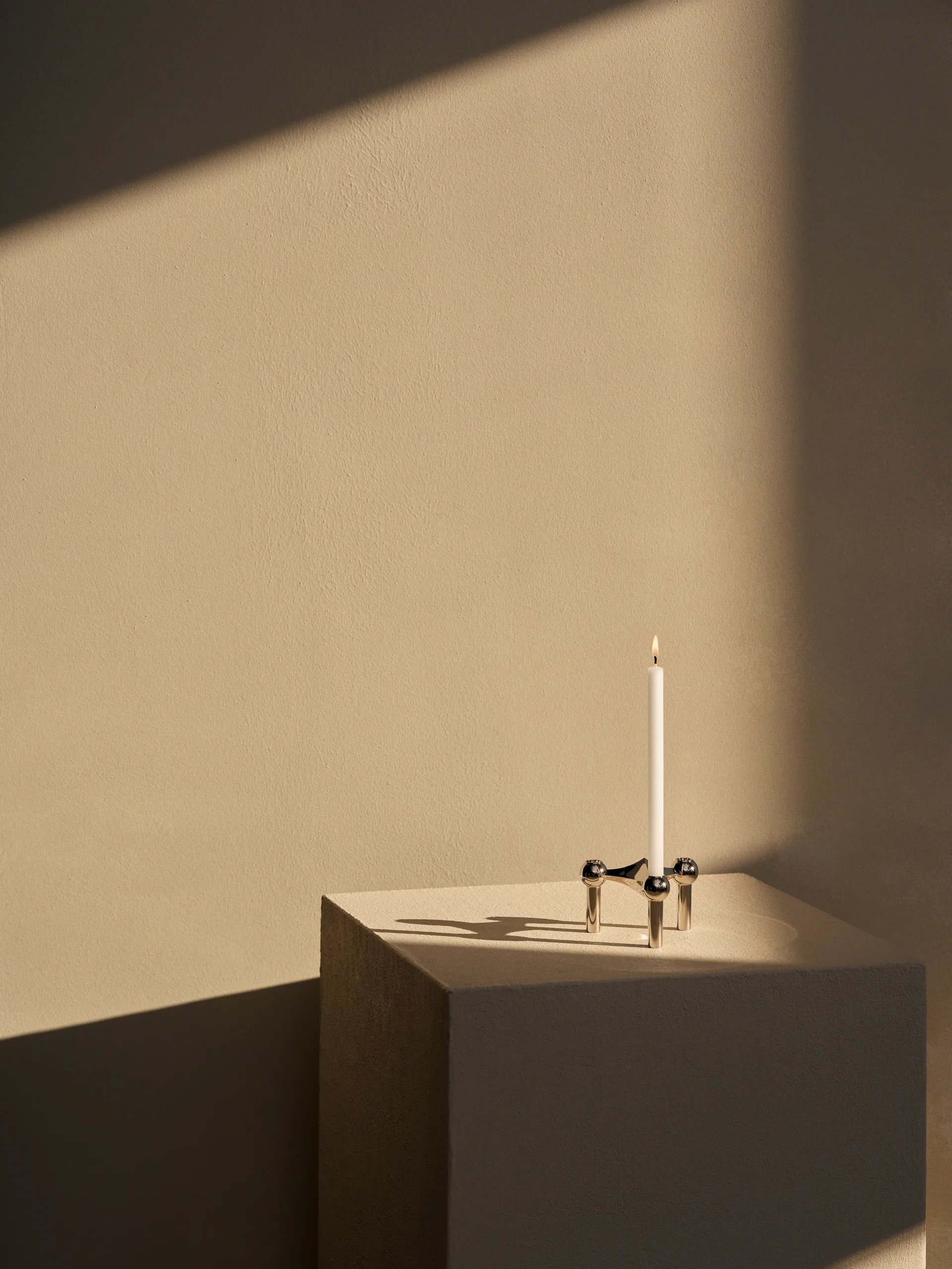 STOFF Nagel ljusstake, krom STOFF Nagel