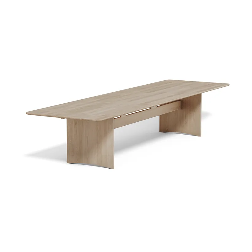 Alt bord 110x385 cm ek, Ljus mattlack Stolab