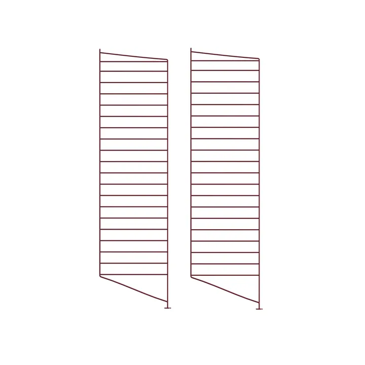 String golvgavel - Mörkröd, 115x30 cm, 2-pack - String