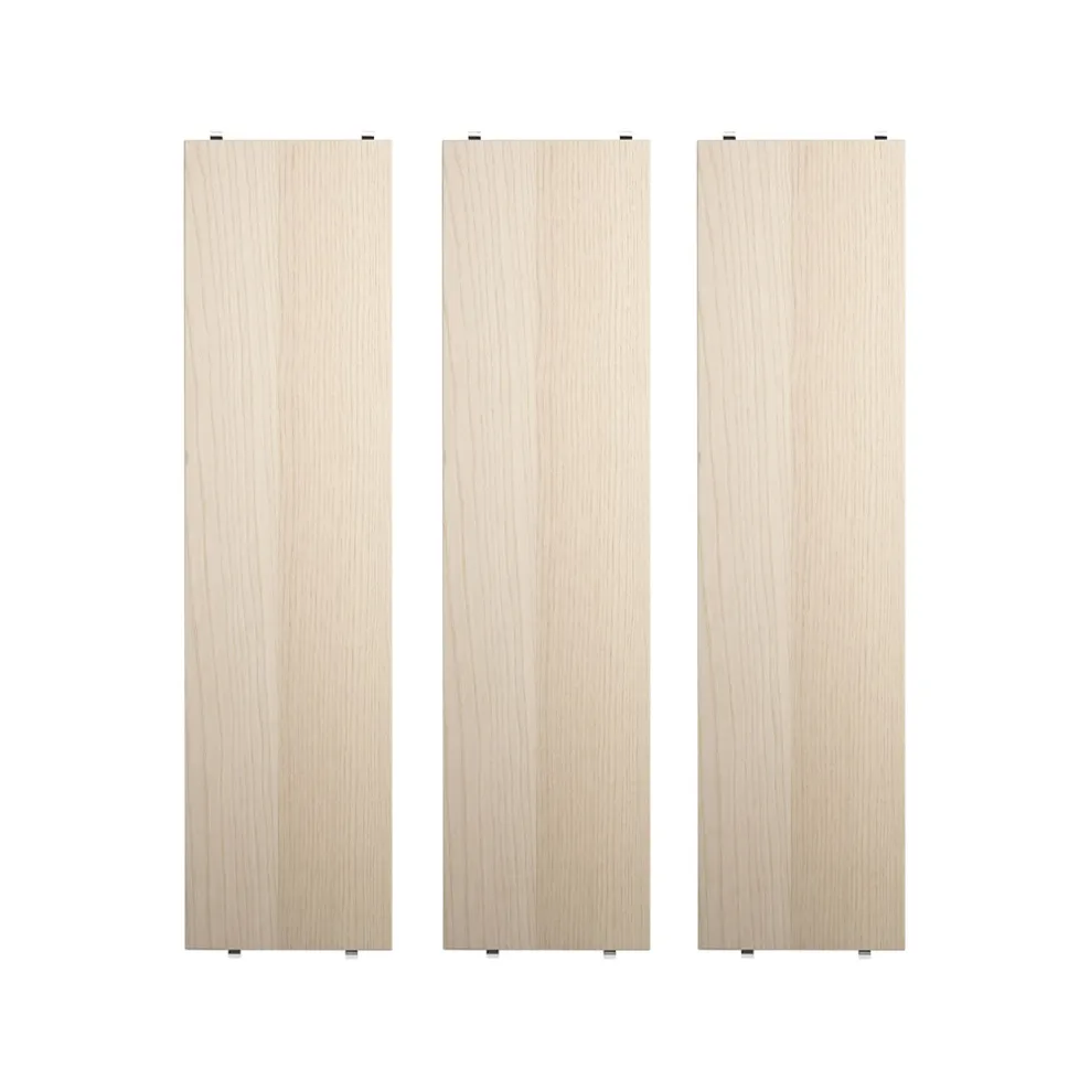 String hyllplan, ask, 78x20 cm, 3-pack String