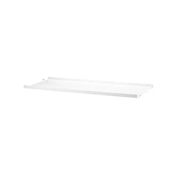 String hyllplan metall - vit, 58x20 cm, låg kant - String
