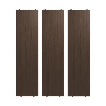 String hyllplan - Mörk ek, 78x20 cm, 3-pack - String
