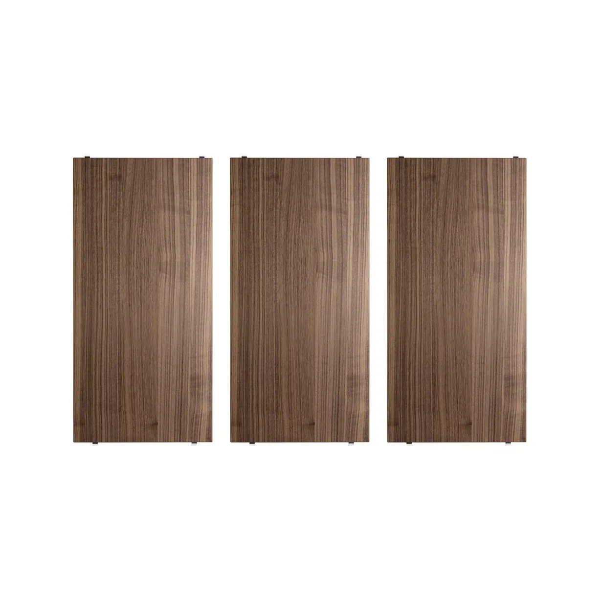 String hyllplan, valnöt, 58x30 cm, 3-pack String