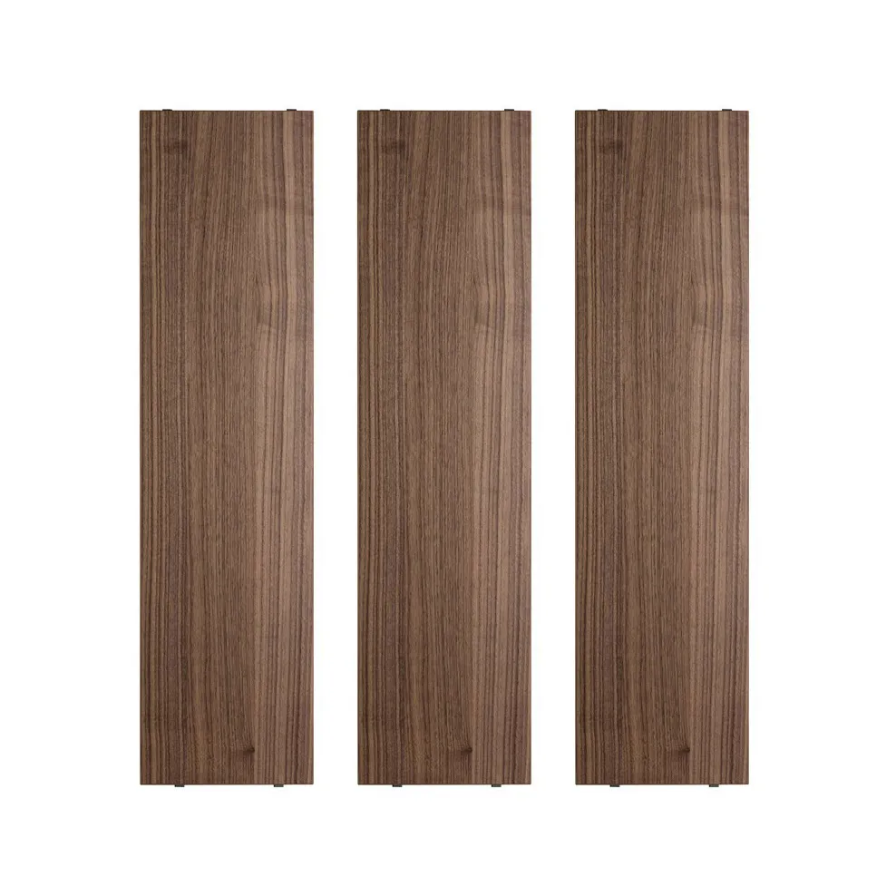 String hyllplan, valnöt, 78x20 cm, 3-pack String