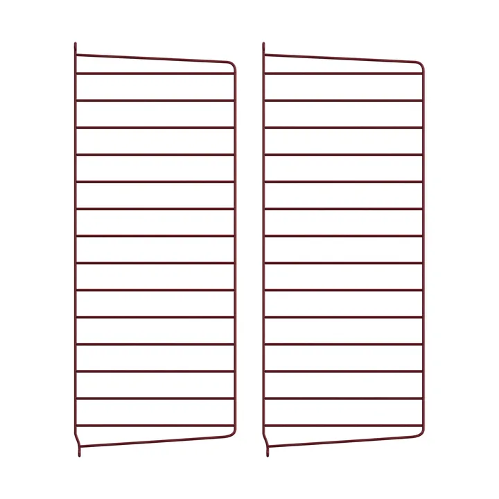 String väggavel - Mörkröd, 75x30 cm, 2-pack - String